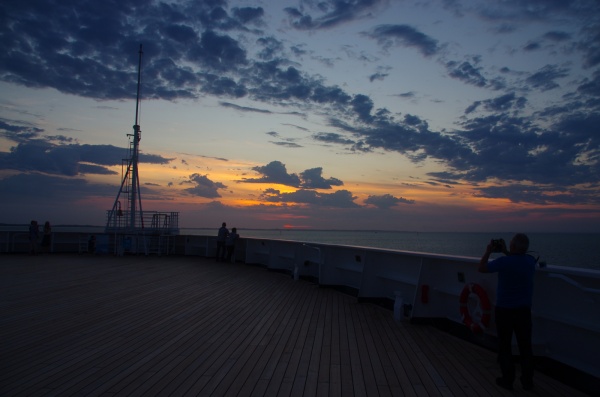 Sunset from the Ship

