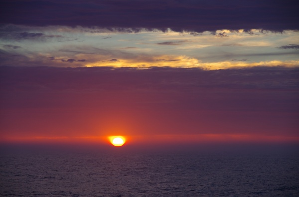Sunset from the Ship
