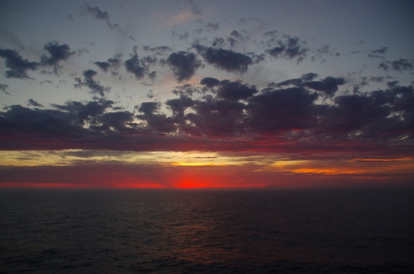 Sunset from the Ship
