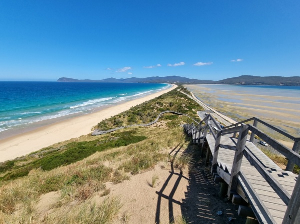 Bruny Island - The neck lookout.
