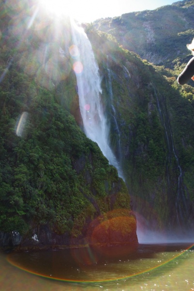 Milford Sound waterfall
