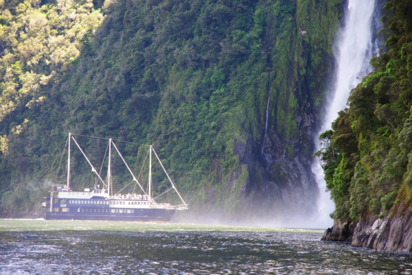 Milford Sound waterfall
