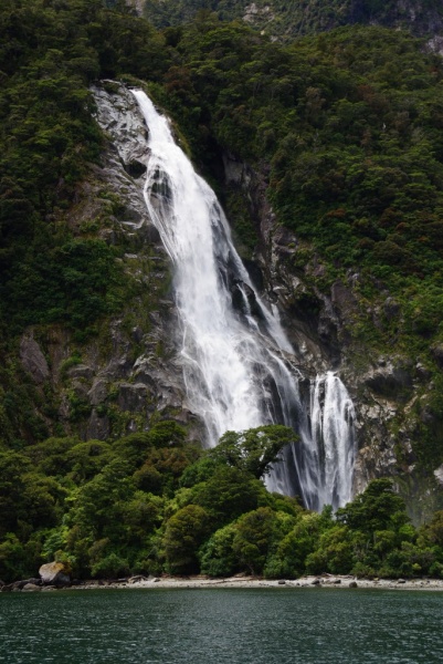 Milford Sound waterfall
