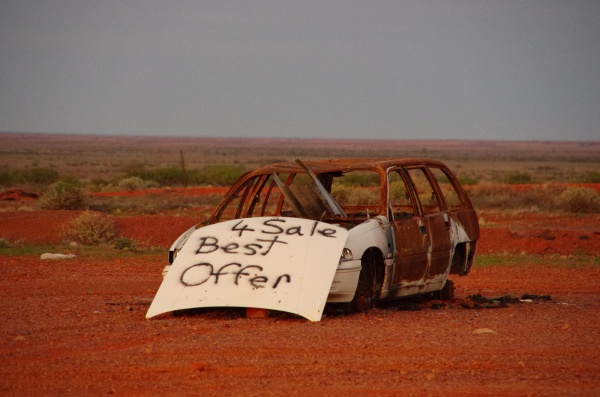 Coober Pedy - Car sales
