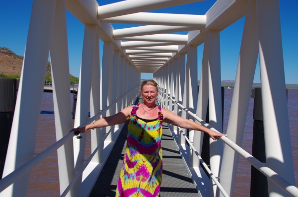 Deb at Wyndhan Pier

