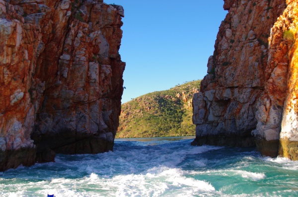 Derby Horizontal Falls tour - from the Boat.
