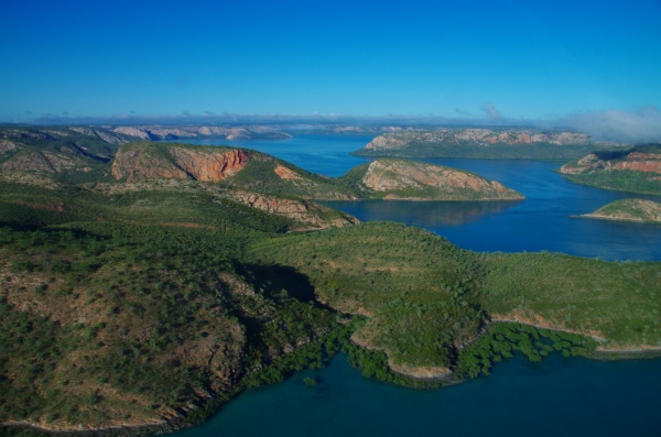 Derby Horizontal Falls tour - from the air.

