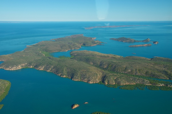 Derby Horizontal Falls tour - from the air.
