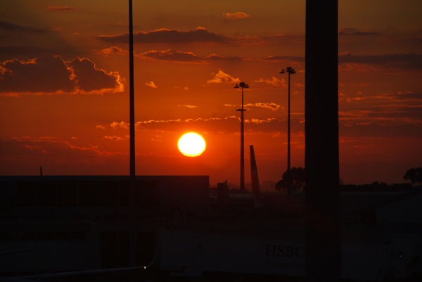 Melb Airport - Sun rise.
