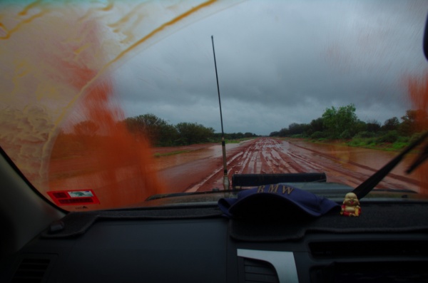 A very slippery drive to Arlparra
