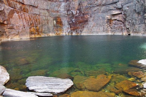 Jim Jim Falls base pool
